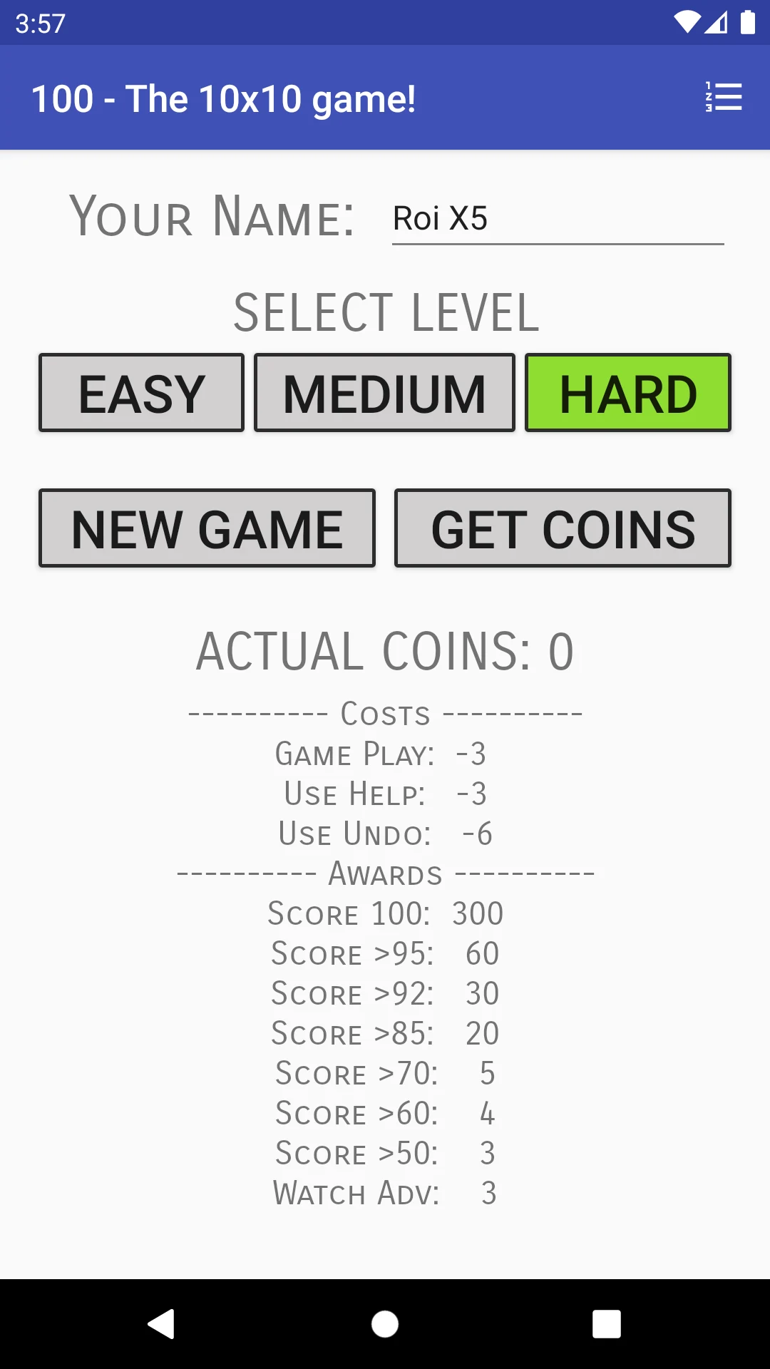 100 - The 10x10 Game! screenshot